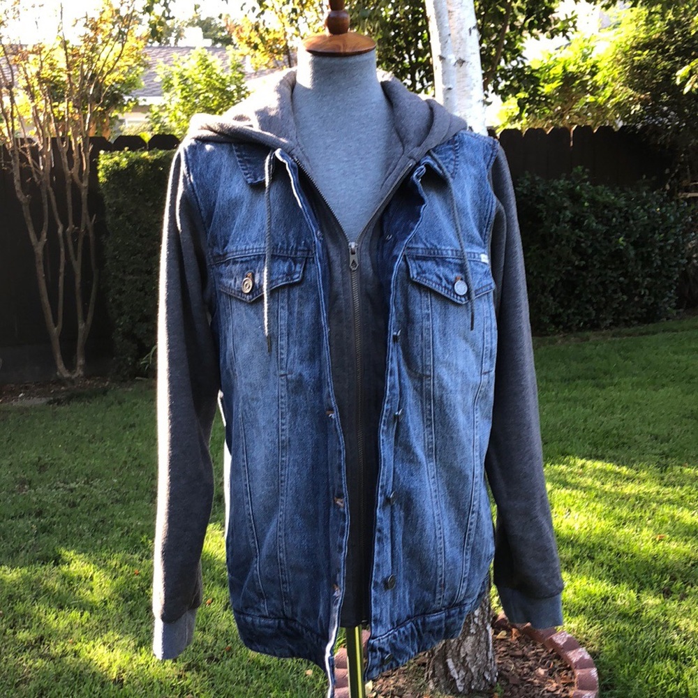 Volcom Lean N Mean Hooded Denim Jacket - Picture 4 of 8